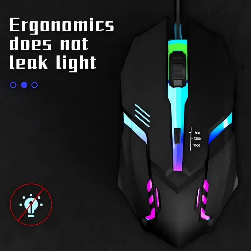 2023 Latest High Quality Ergonomic Design Gaming Mouse USB Backlit Mouse