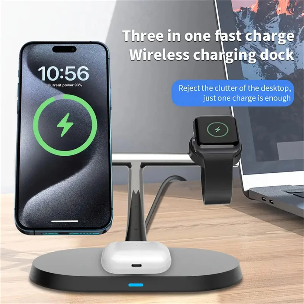 3 in 1 Wireless Charger station For apple products