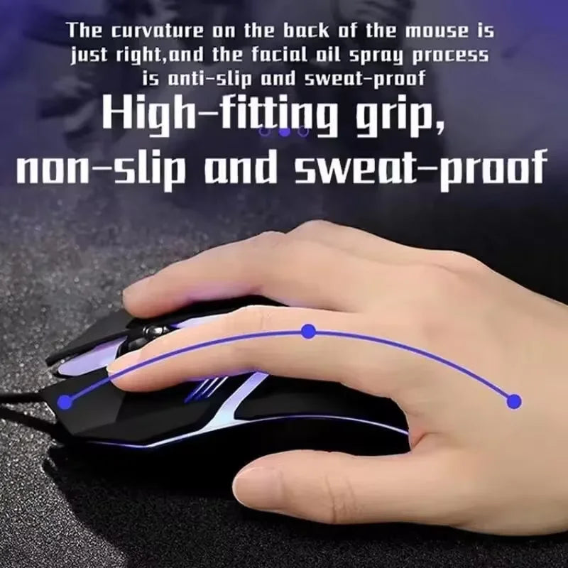 2023 Latest High Quality Ergonomic Design Gaming Mouse USB Backlit Mouse